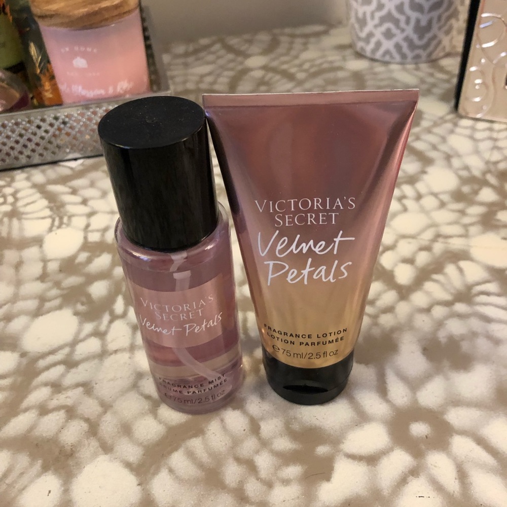 Victoria’s Secret body mist and lotion